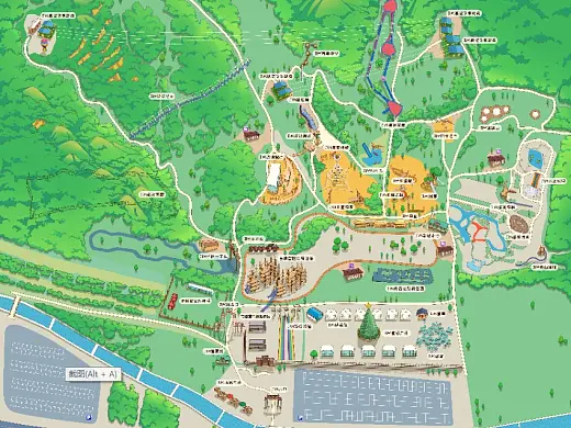 岚县景区手绘地图在紧急疏散与救援中的重要作用 ？